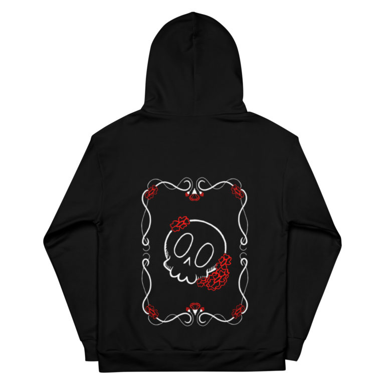 Flower skull Unisex Hoodie - Image 8