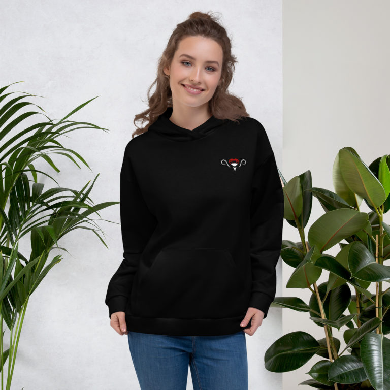 Flower skull Unisex Hoodie - Image 2