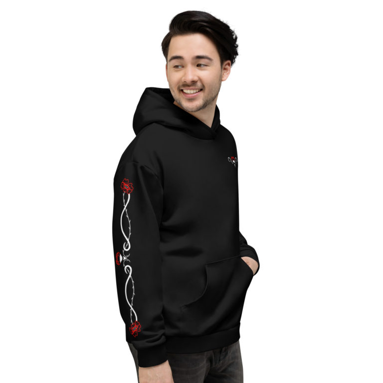 Flower skull Unisex Hoodie - Image 5